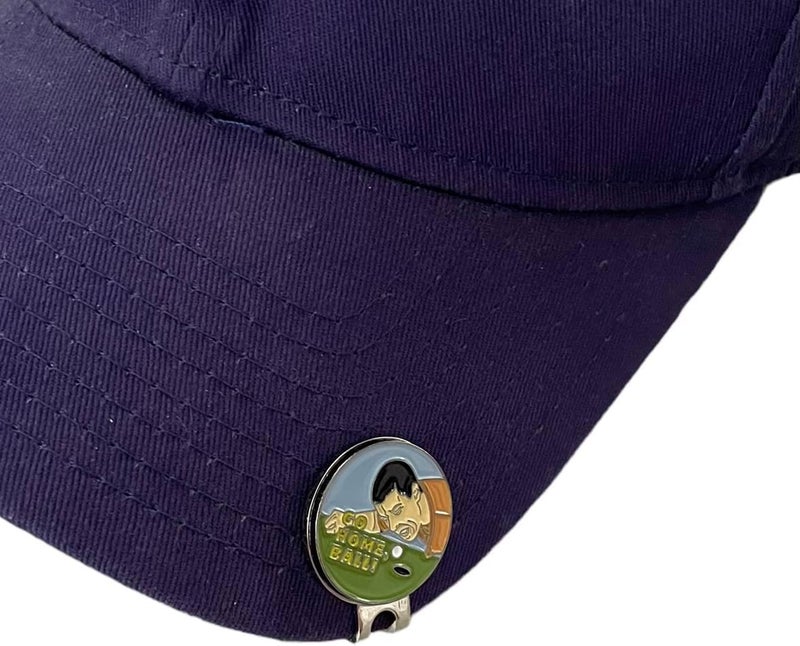 Balanced Co. . Funny Golf Hat Clip with Enamel Magnetic Ball Marker - Image 2